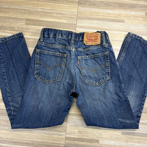 Levi’s 502 Kids 10 Reg 25x25 Distressed Jeans - JL381 - Picture 2 of 8